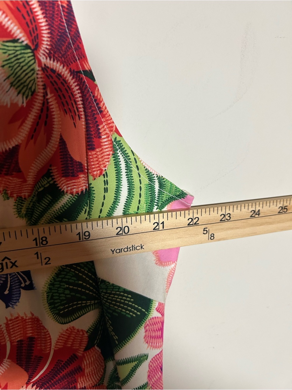 London Times Tropical Floral Sleeveless Maxi Dress - Cream with Pink, Orange - Picture 7 of 8